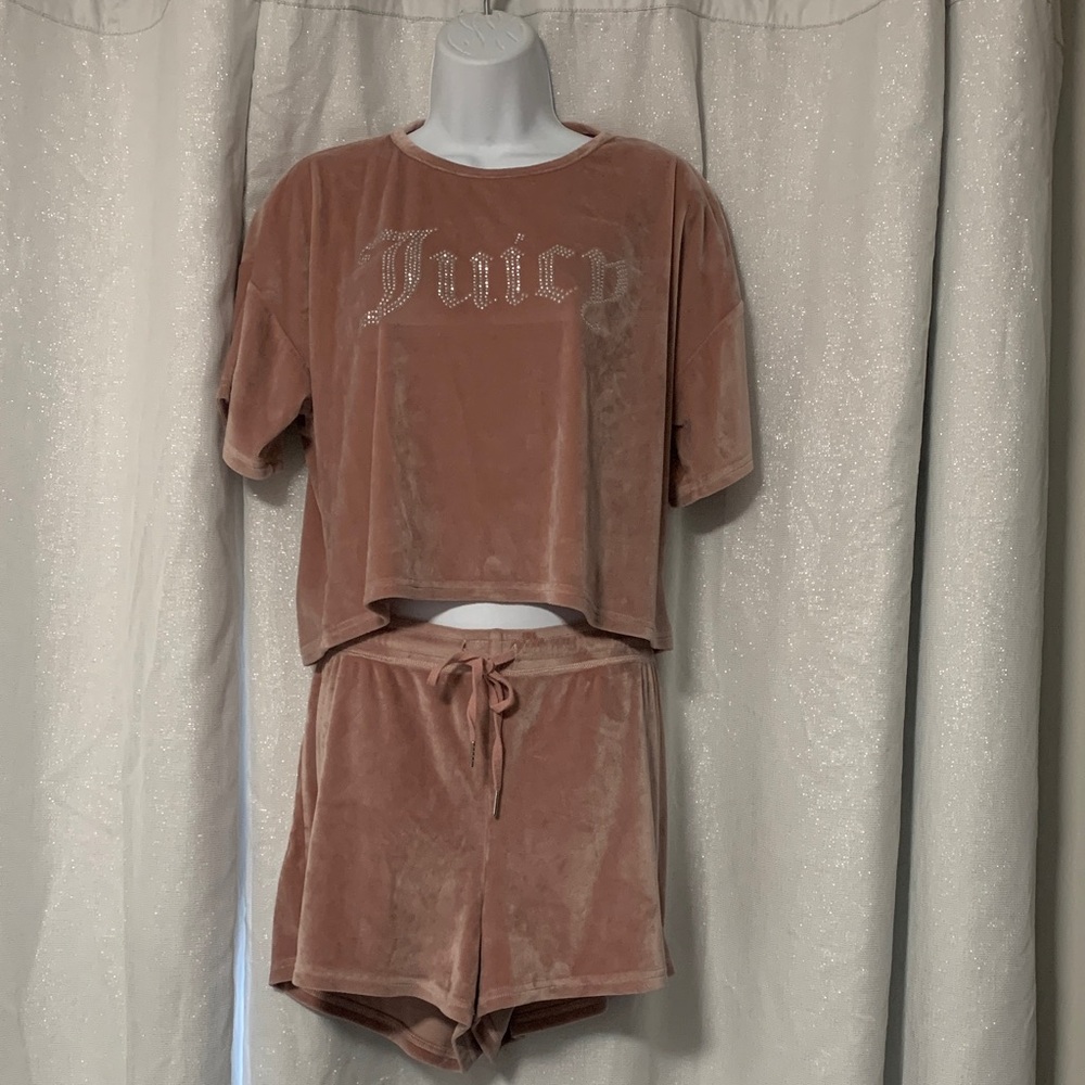 Juicy Couture velour sleepwear set EUC